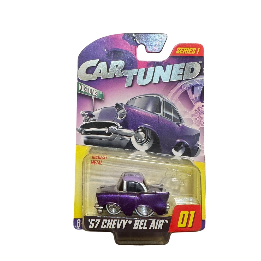 NEW Car Tuned '57 Chevy Bel Air #01 Series 1 Purple Kustoms Walgreens Exclusive